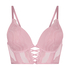 Selina Padded Push-Up Longline Underwired Bra, Pink