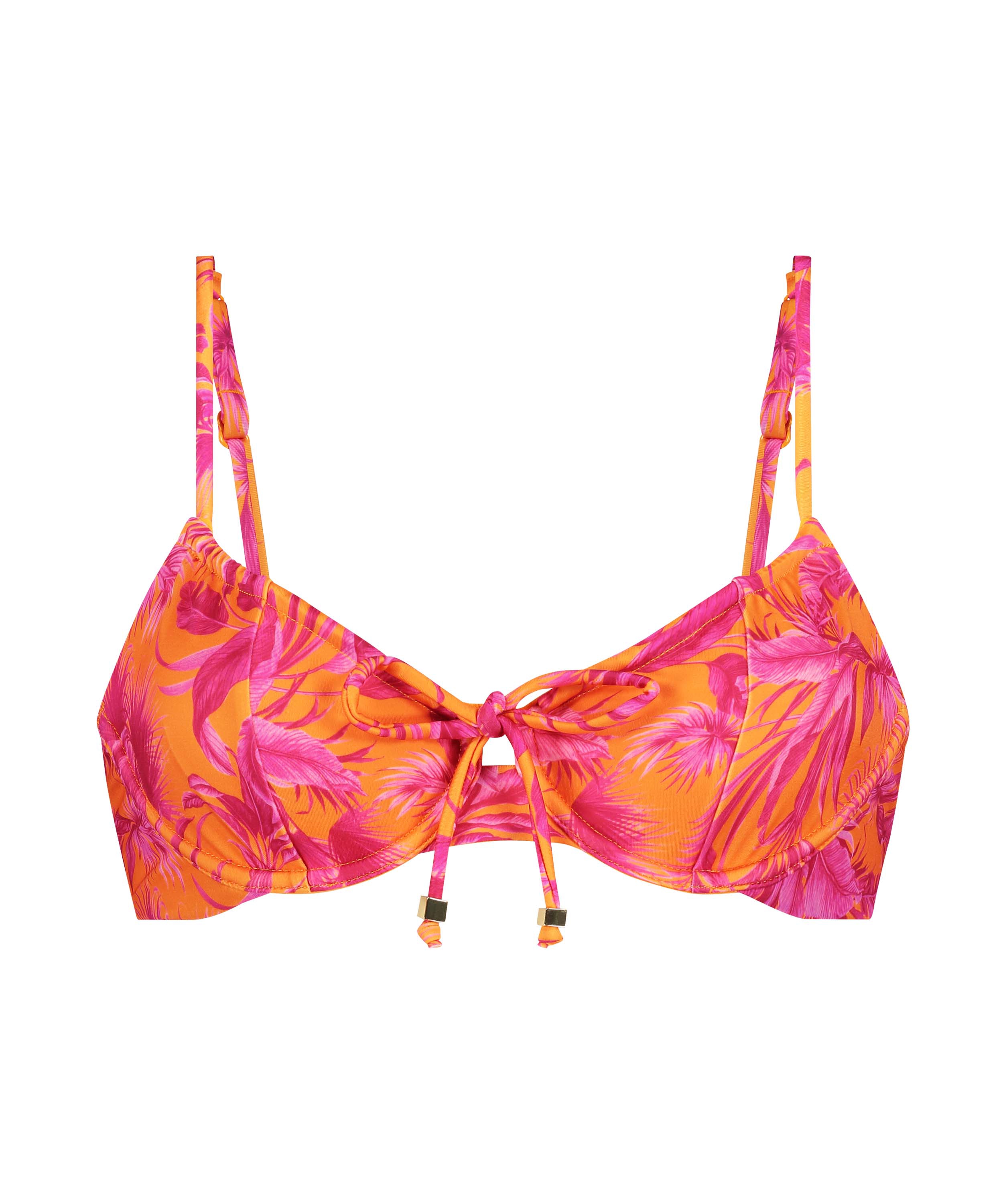 Tulum Non-Padded Underwired Bikini Top, Pink, main