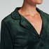 Velours Long-Sleeved Jacket, Green