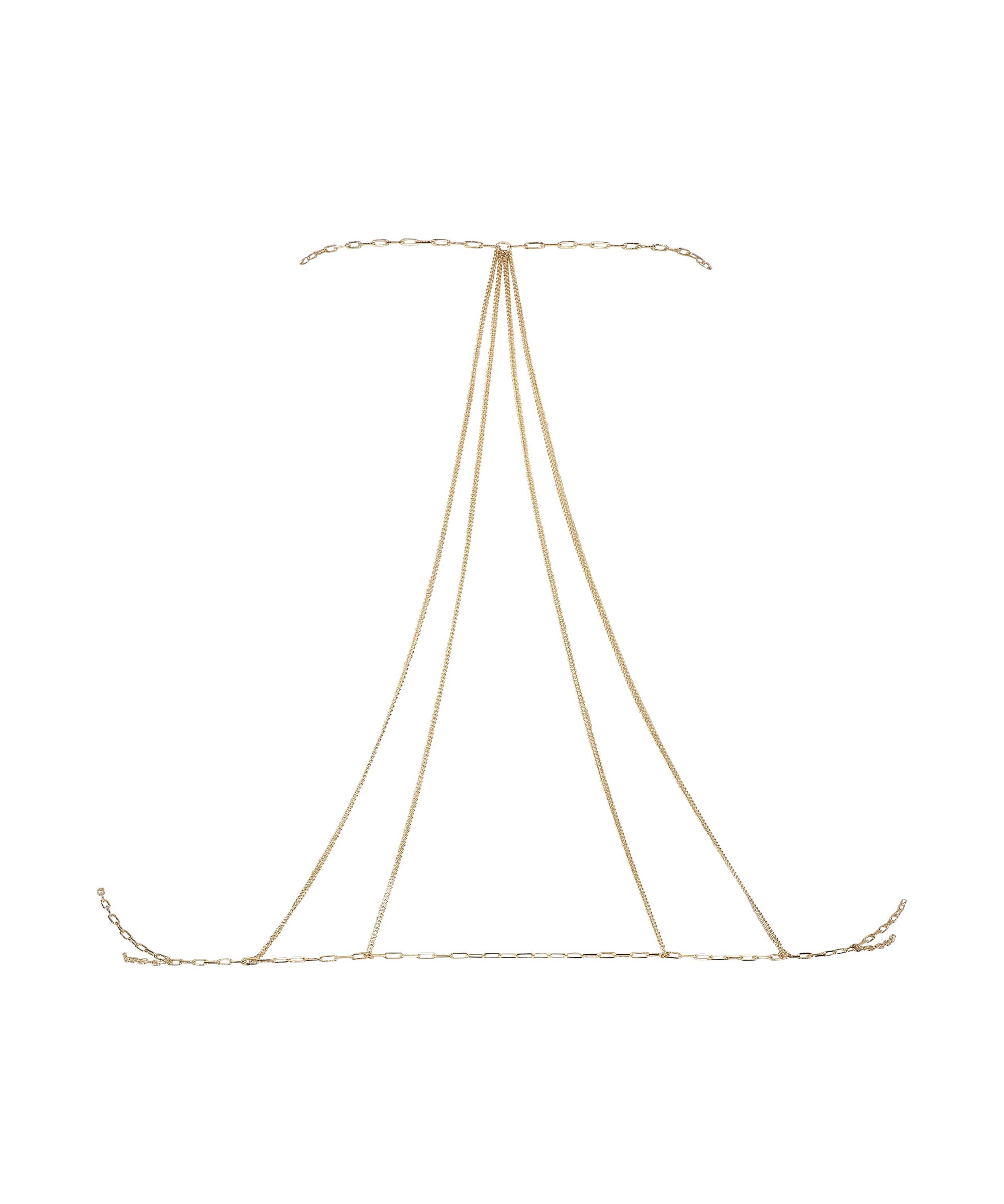 Chain Bralette, Yellow, main