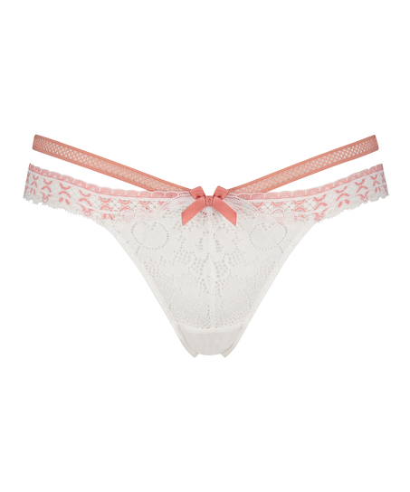 Martha Extra Low Rise Thong, White