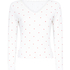 Pointelle Pyjama Top, White