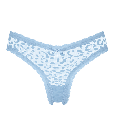 Zena V-shaped Brazilian, Blue