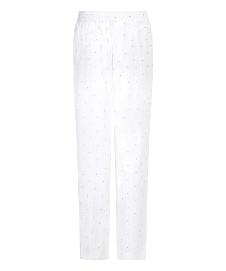 Jacquard Hearts Pyjama Bottoms, Blue