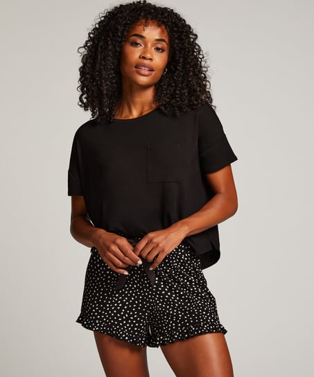 Short Pyjama Set, Black