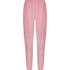 Velour Rib Jogging Pants, Pink