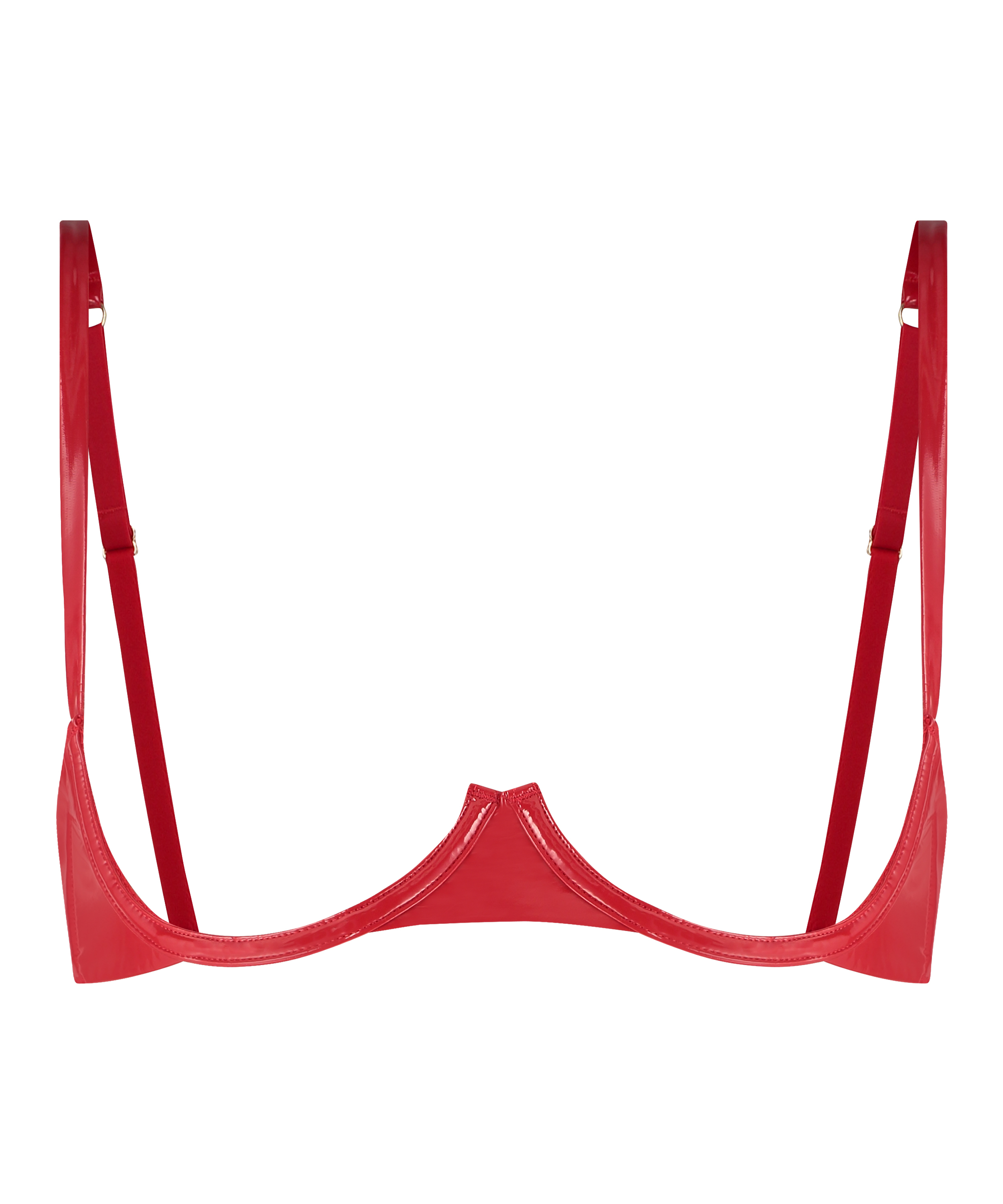 Wilde Cup-less Non-Padded Underwired Bra, Red, main