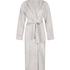 Long Fleece Bathrobe, Grey