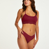Invisible cotton thong, Red