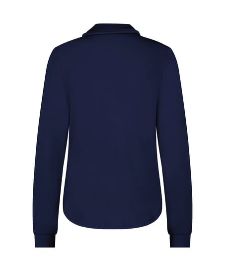 Essential Jersey Long-Sleeved Jacket, Blue
