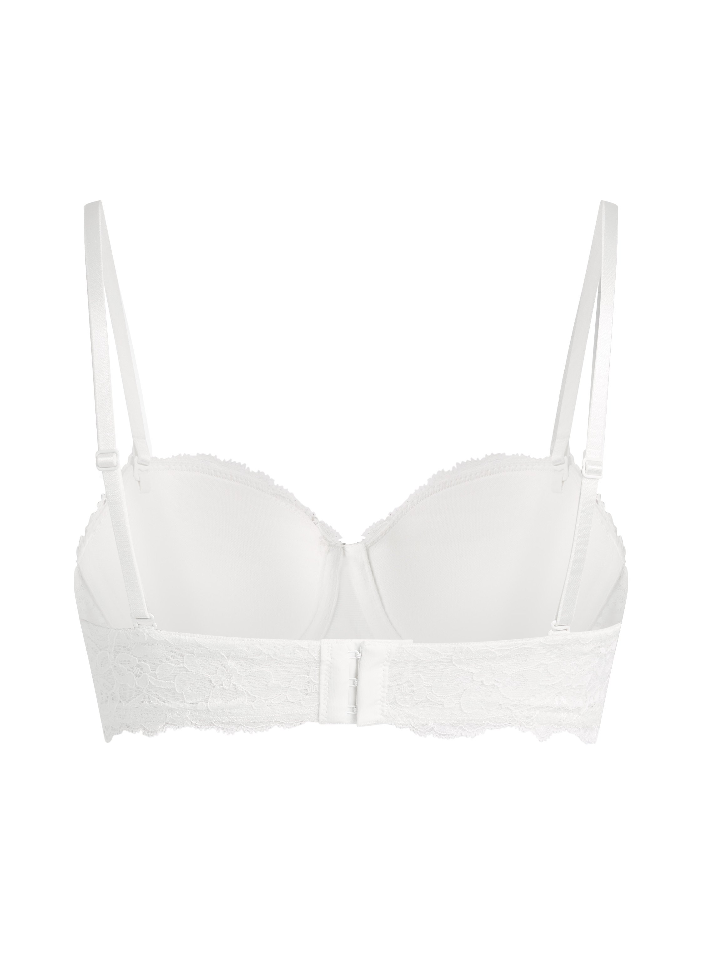 Marine Padded Underwired Strapless Bra, White, main