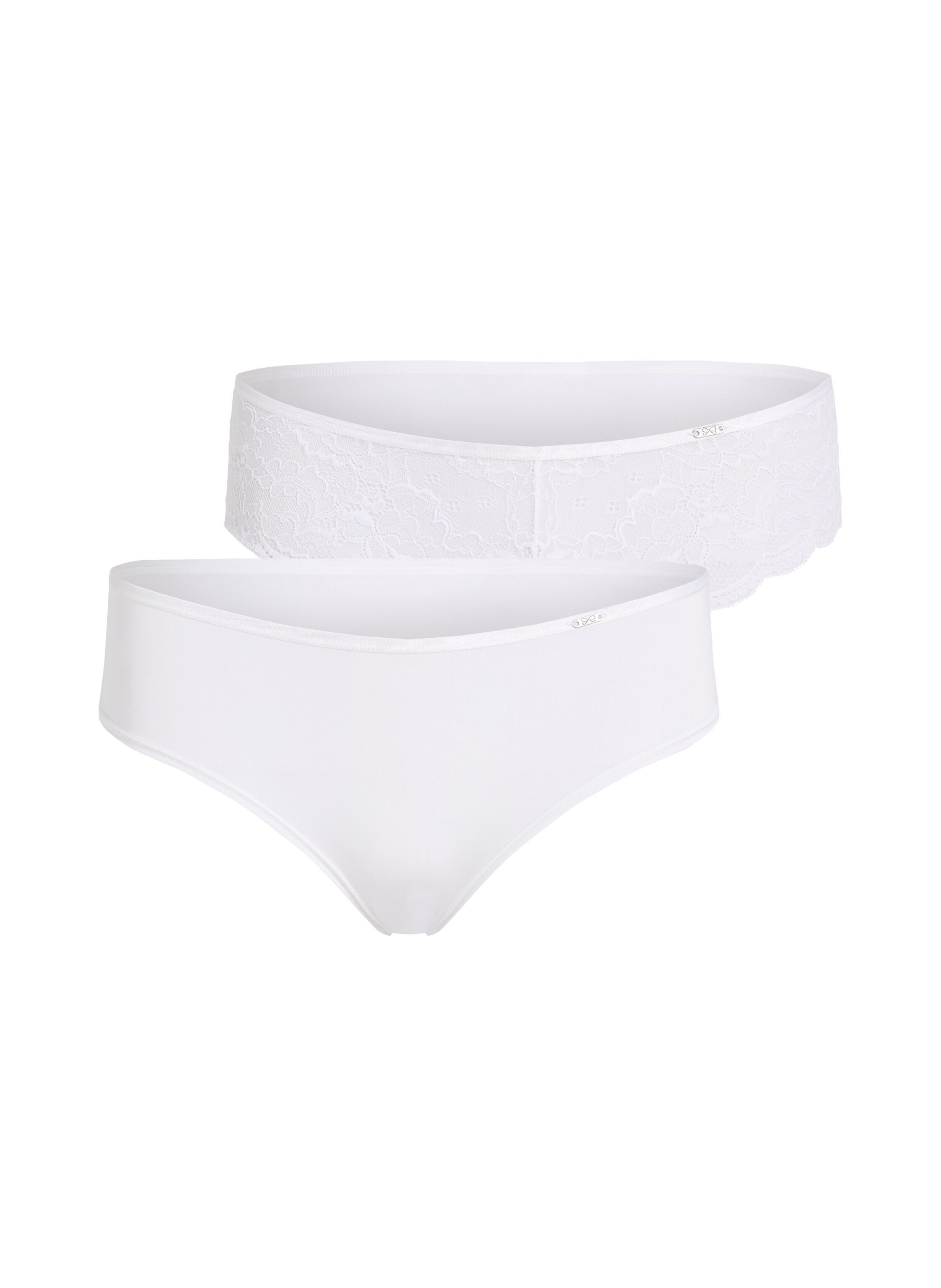 2-pack of Angie Brazilian knickers, White