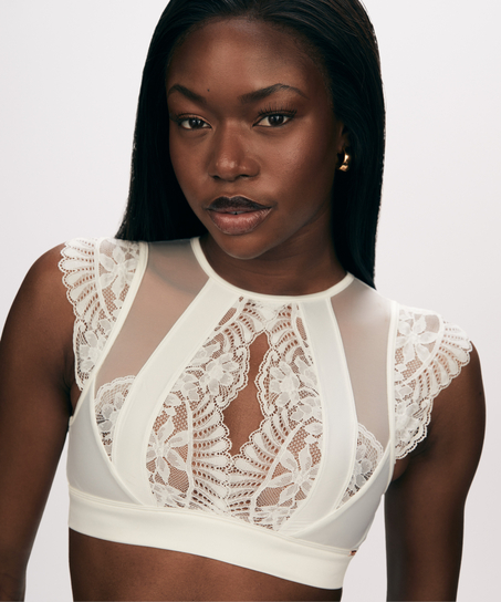 Indigo Bralette, White