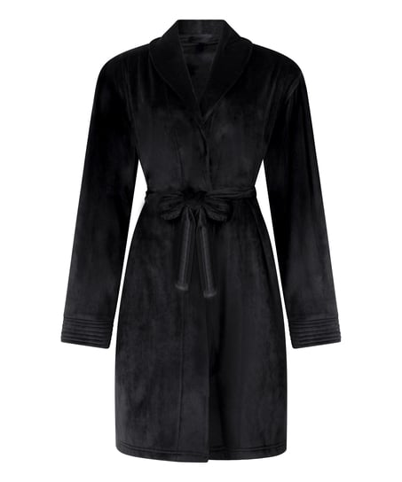 Velours Bathrobe, Black