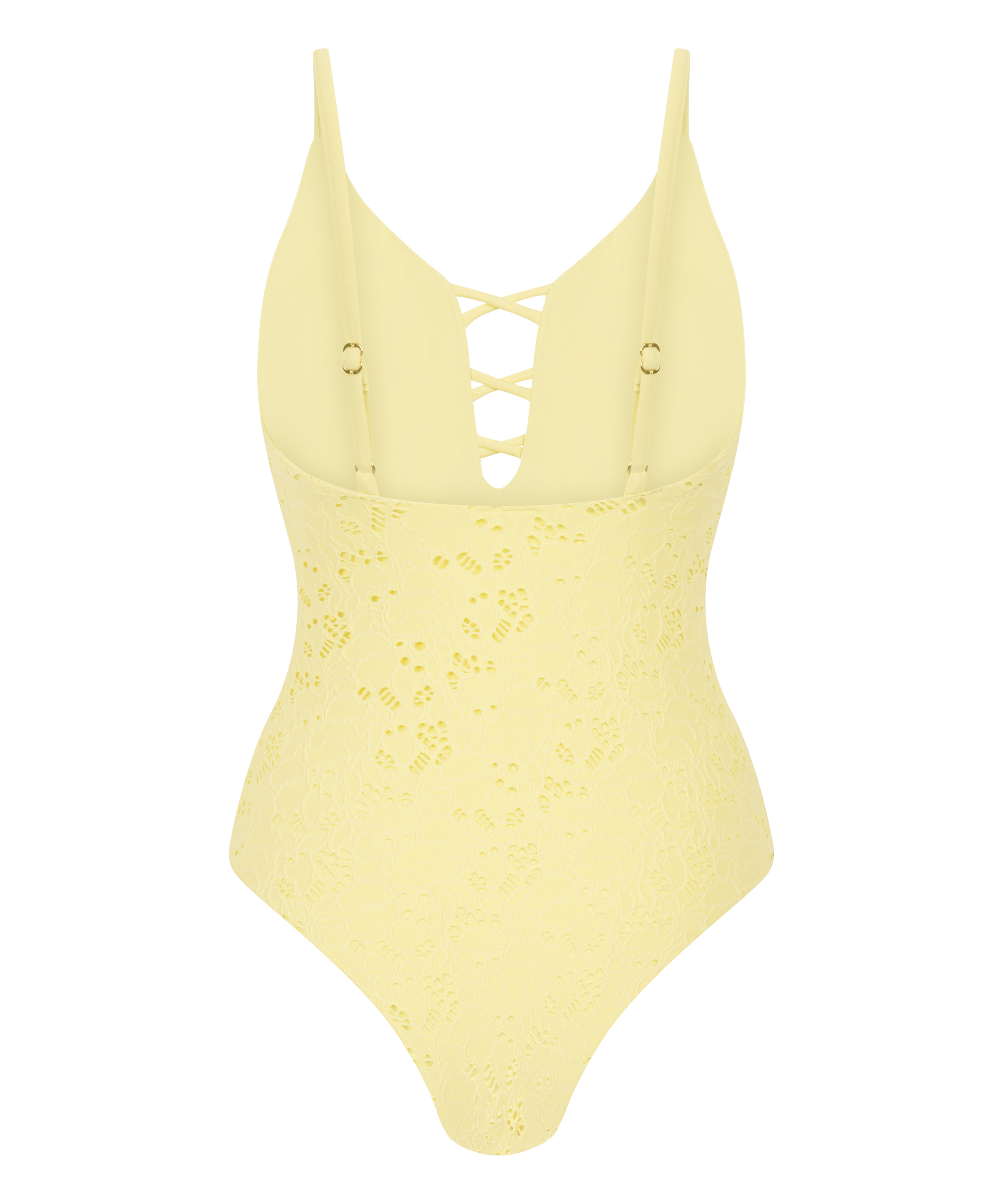 Crochet Bathingsuit, Yellow, main