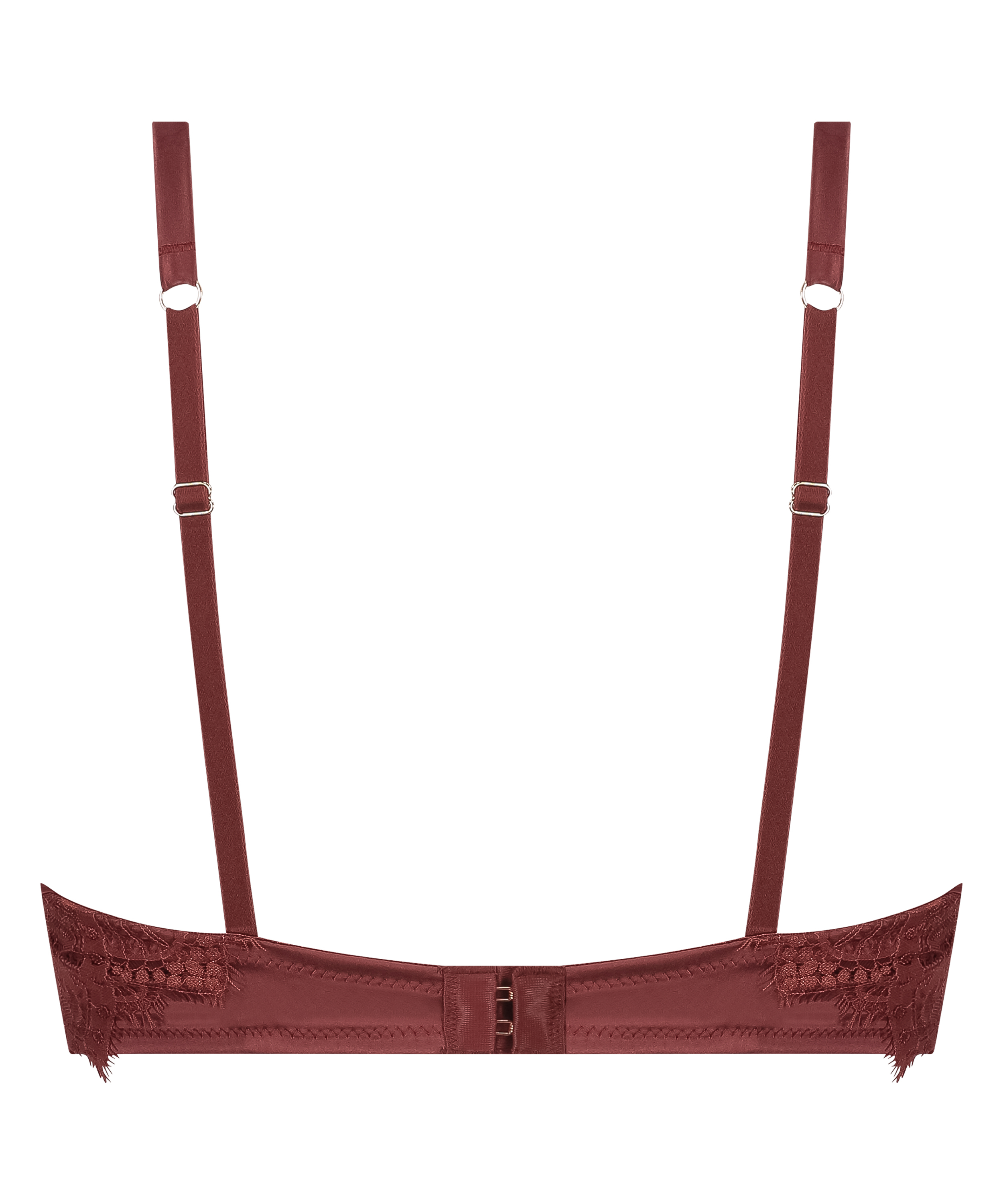 Zoe Padded Longline Underwired Bra, Red, main