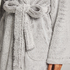 Fleece Bathrobe, Grey