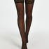 Emilia 20 Denier Lurex Hold-Ups, Black
