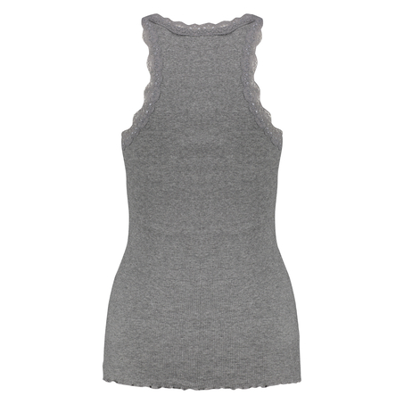 Top rib Cami lace, Grey