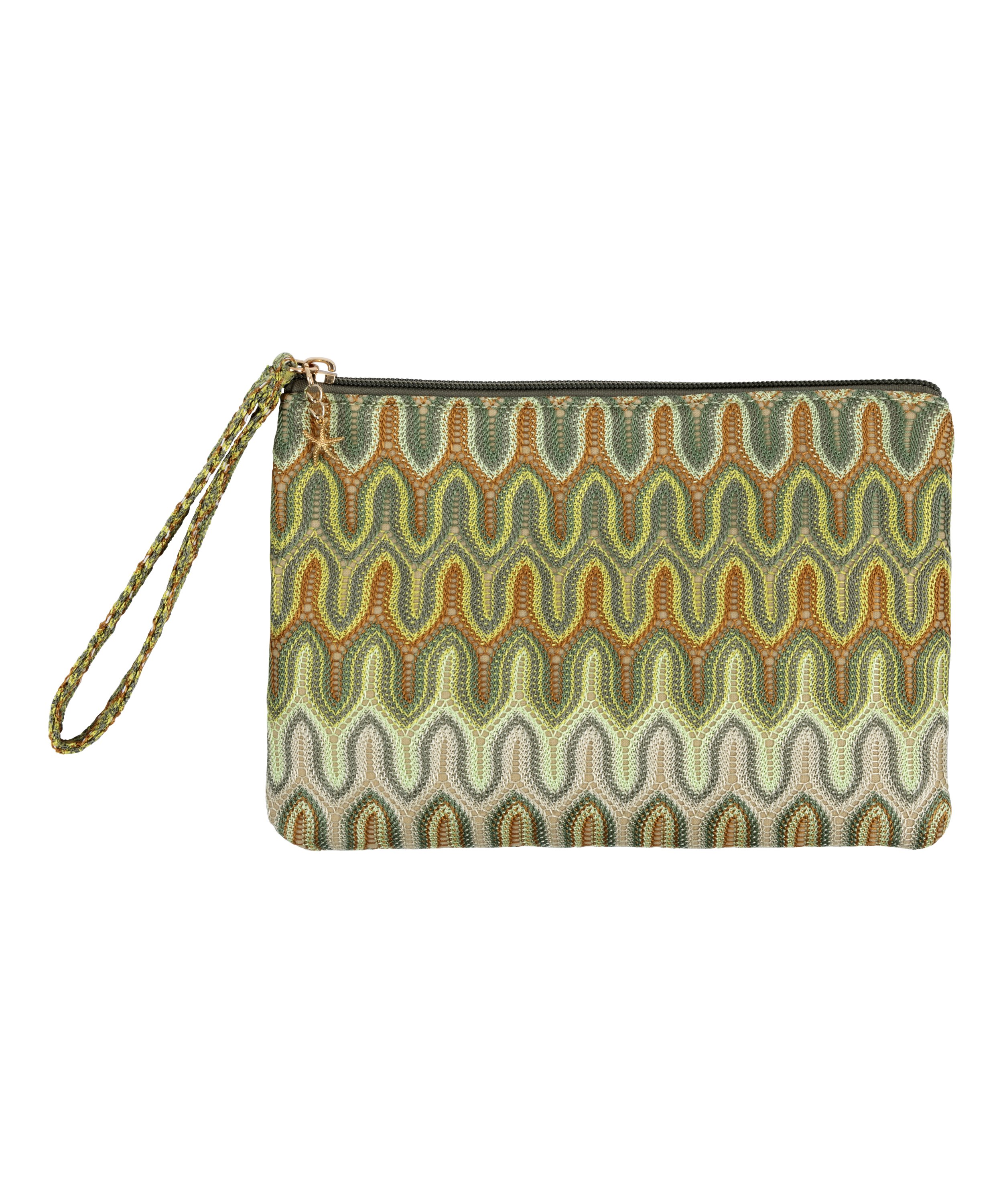 Cali Bikini Clutch, Green, main