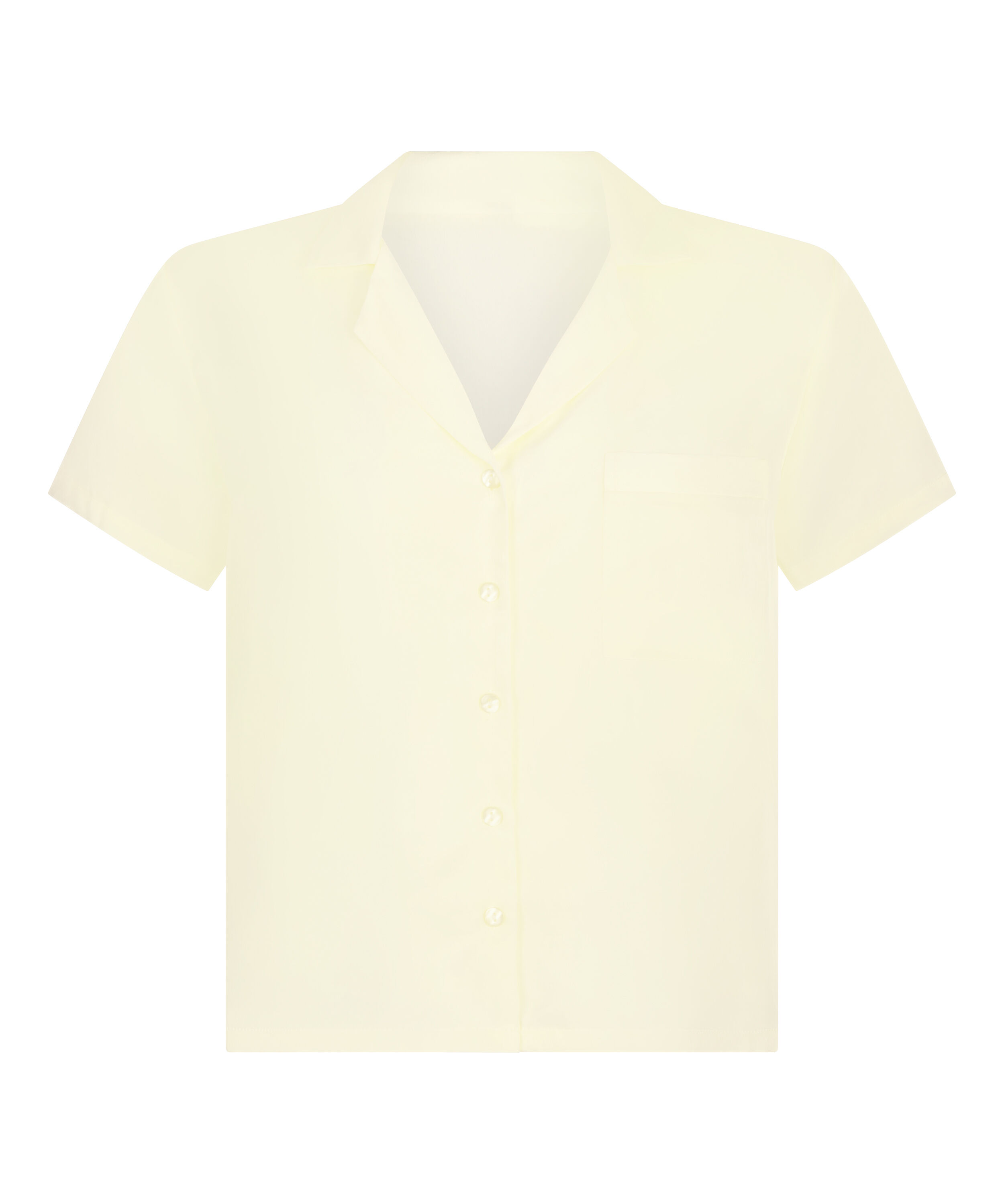 Satin Short-Sleeved Jacket, Yellow