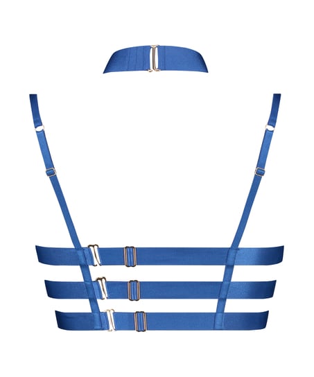 Clementine Unpadded Longline Underwired Bra, Blue