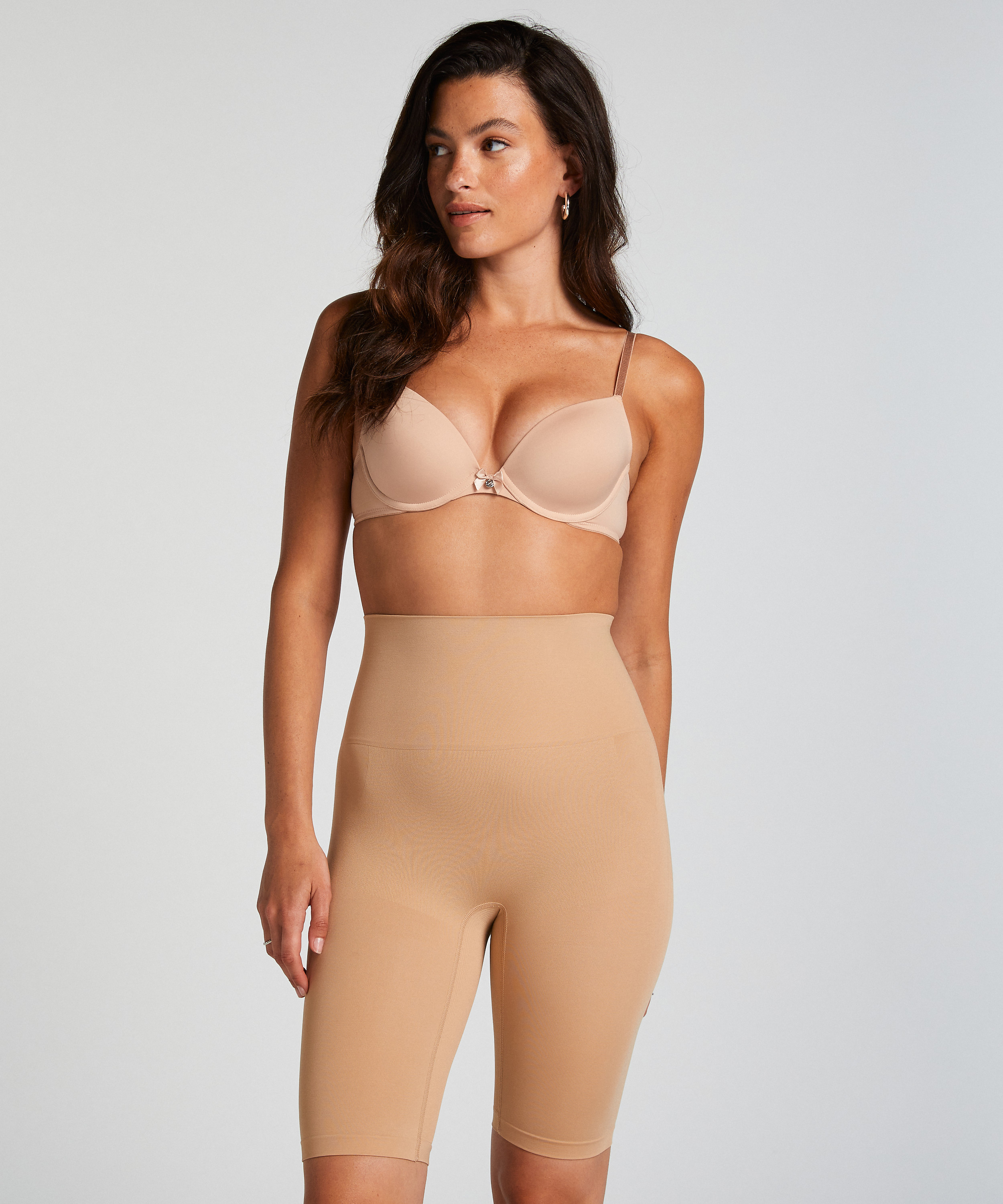 Firming Enhancing Slimmer Trousers, Beige, main