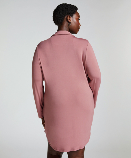 Essential Jersey Shirtdress, Pink