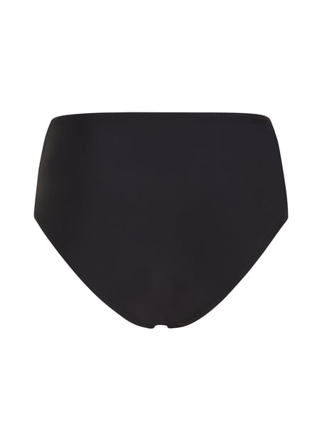 Luna High-Waisted Shaping Cheeky Bikini Bottoms, Black