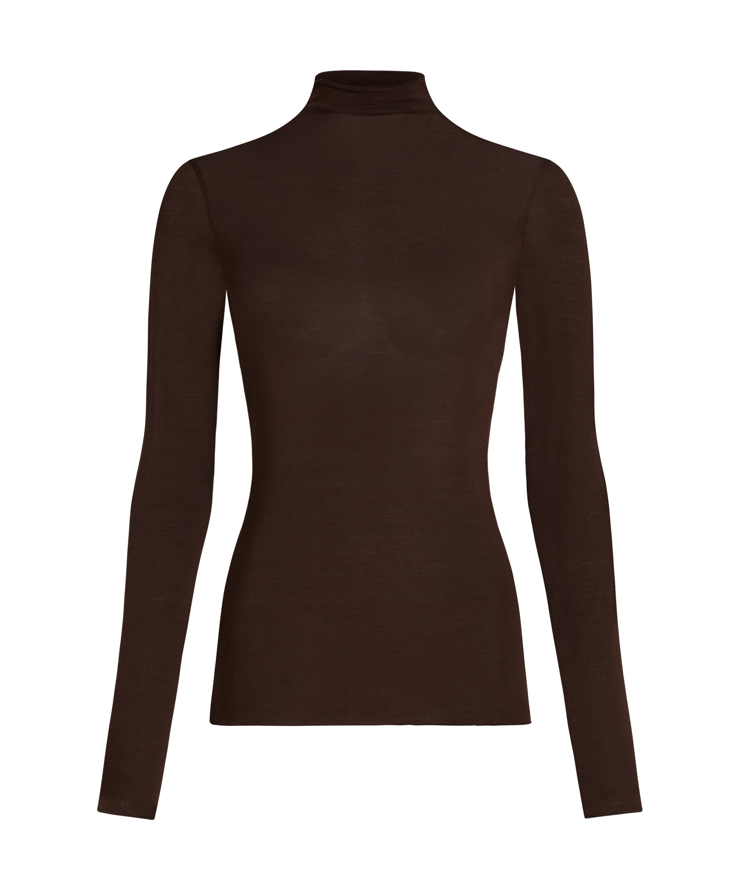 super soft Turtleneck shirt with Cashmere, Brown, main