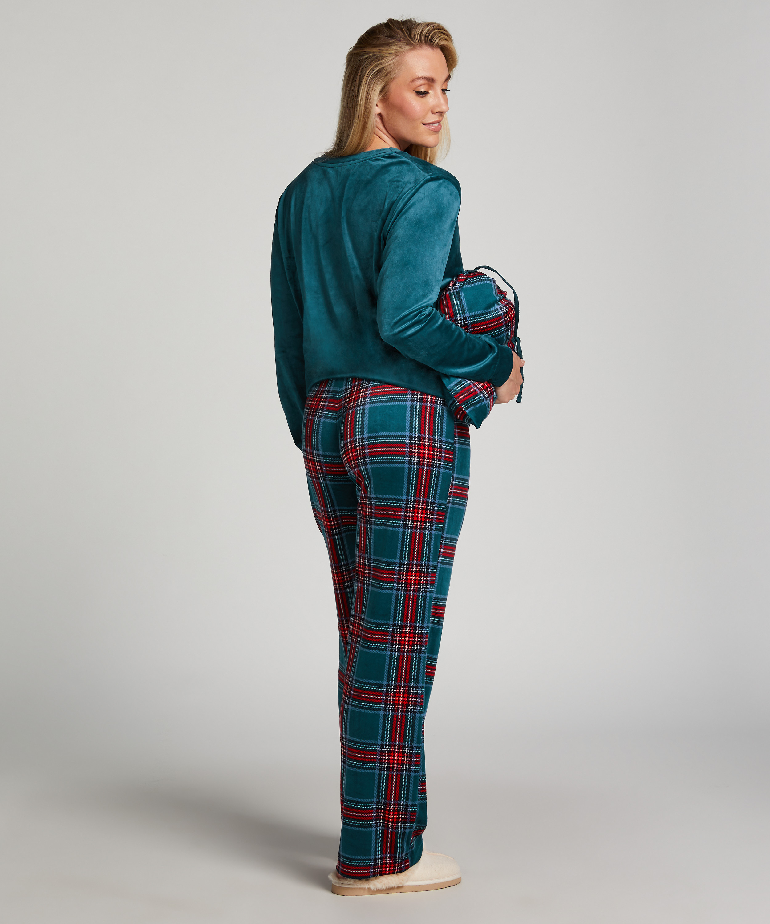 Pyjamaset with Bag, Blue, main