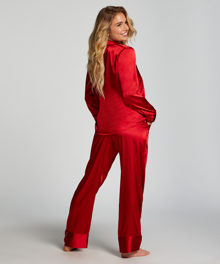Satin Trousers, Red