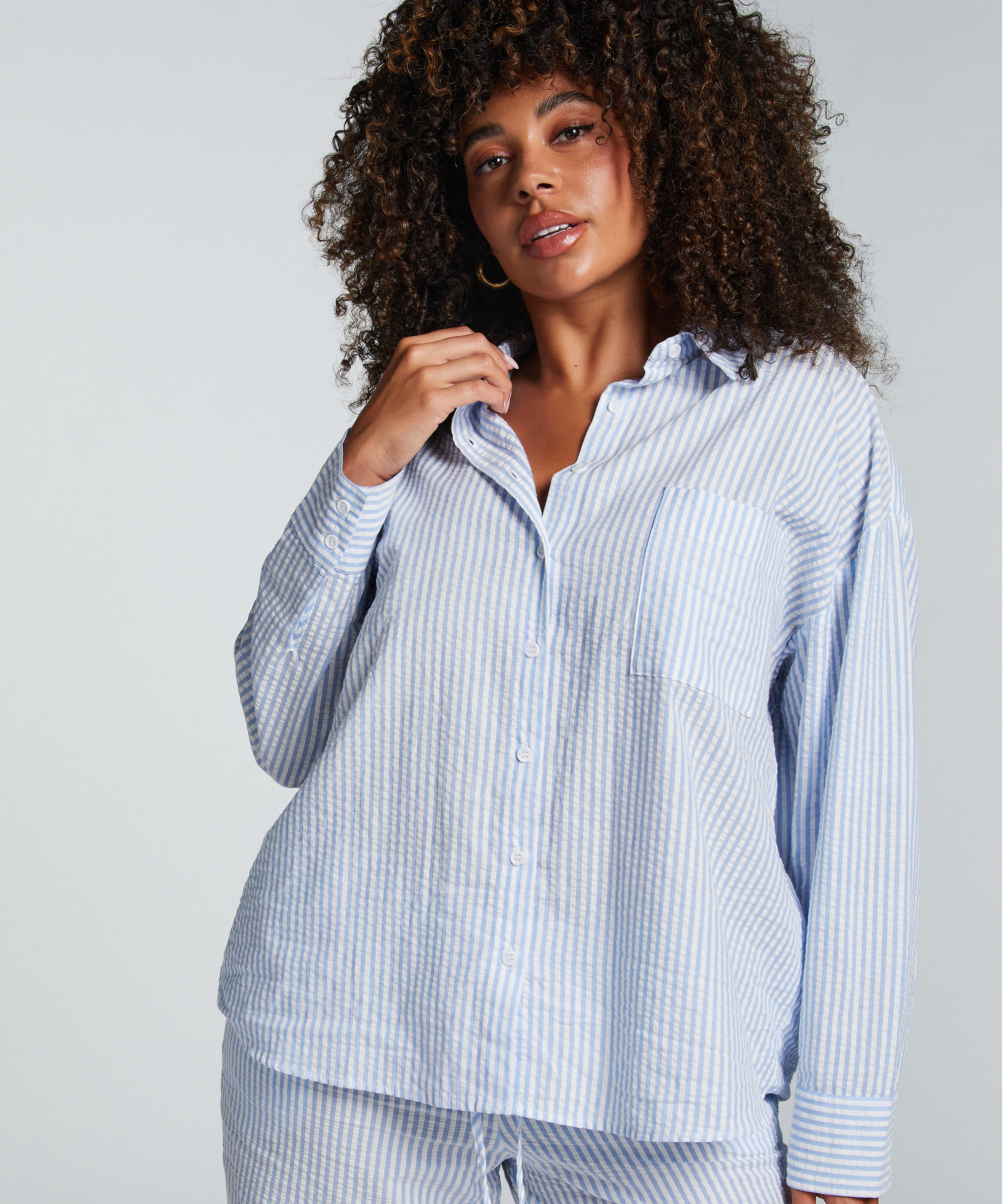 Cotton Jacket, Blue, main