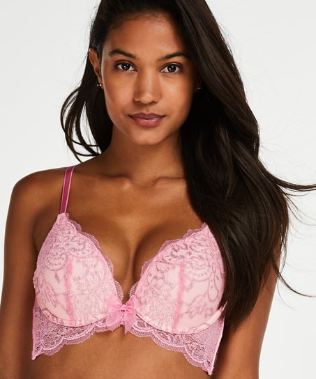 Fifi Padded Push-Up Underwired Bra, Pink