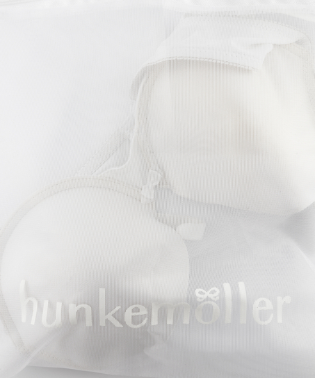 Hosiery bag zipper, White