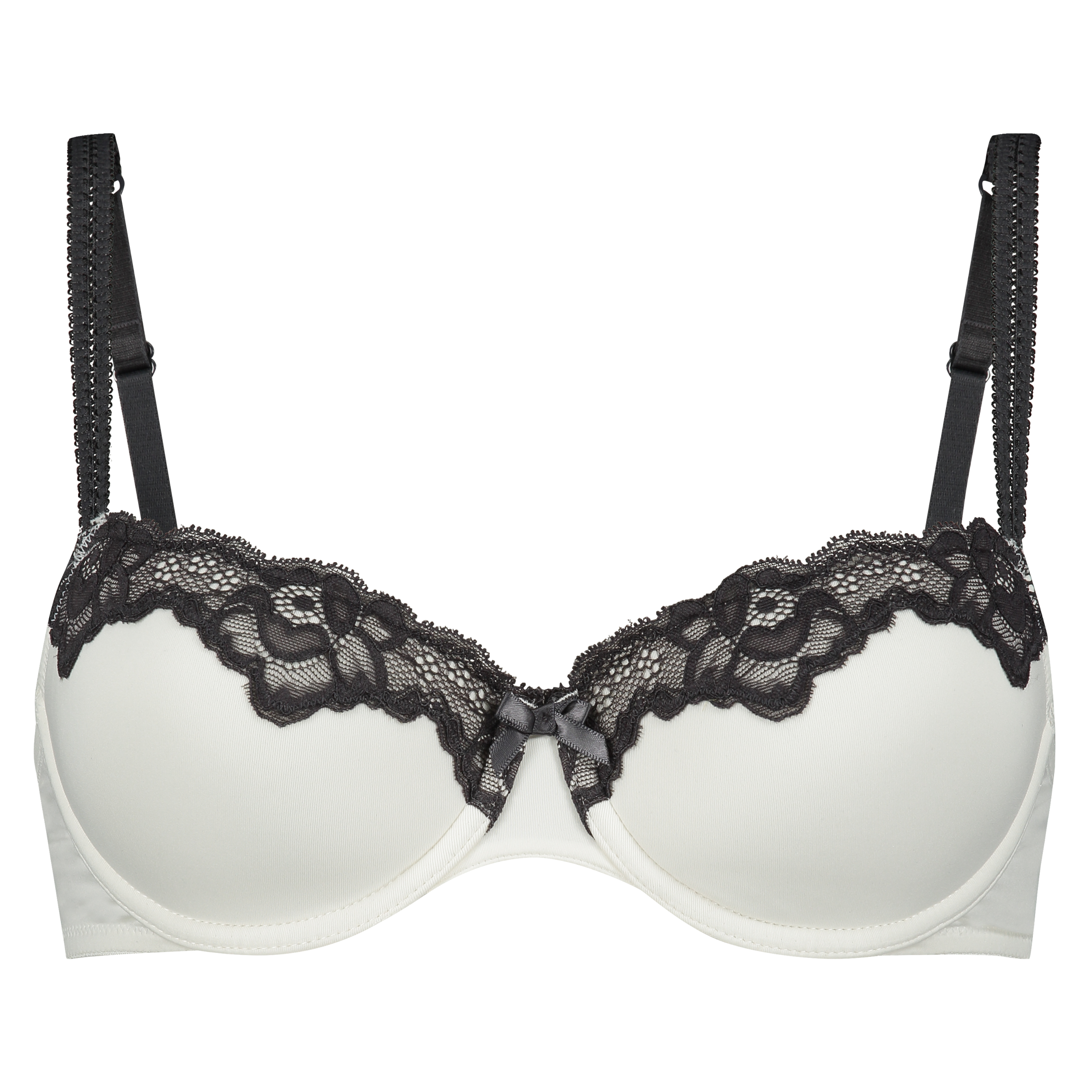 Secret Lace Padded Underwired Bra, White, main