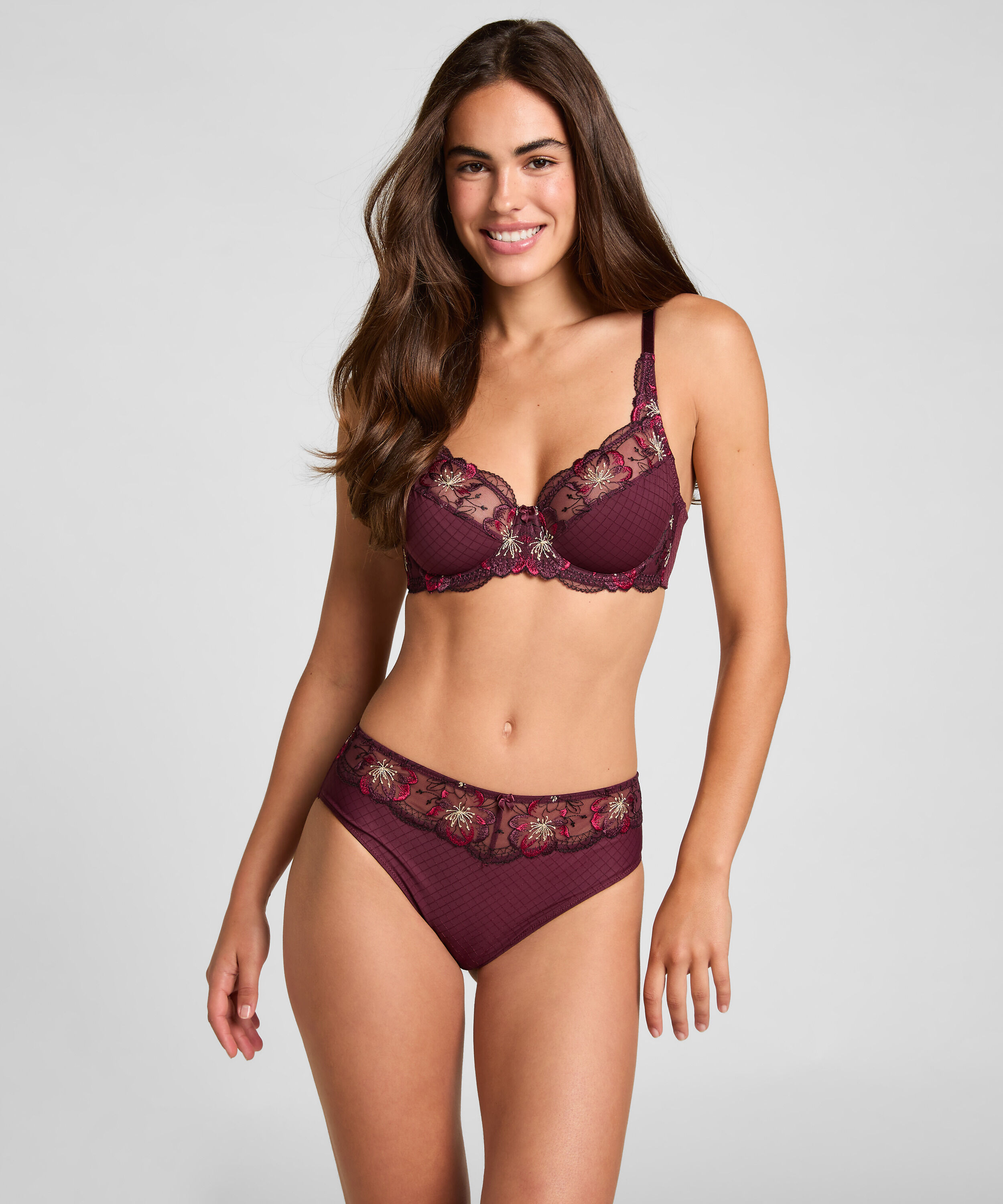 High Waisted Slip Helena, Purple