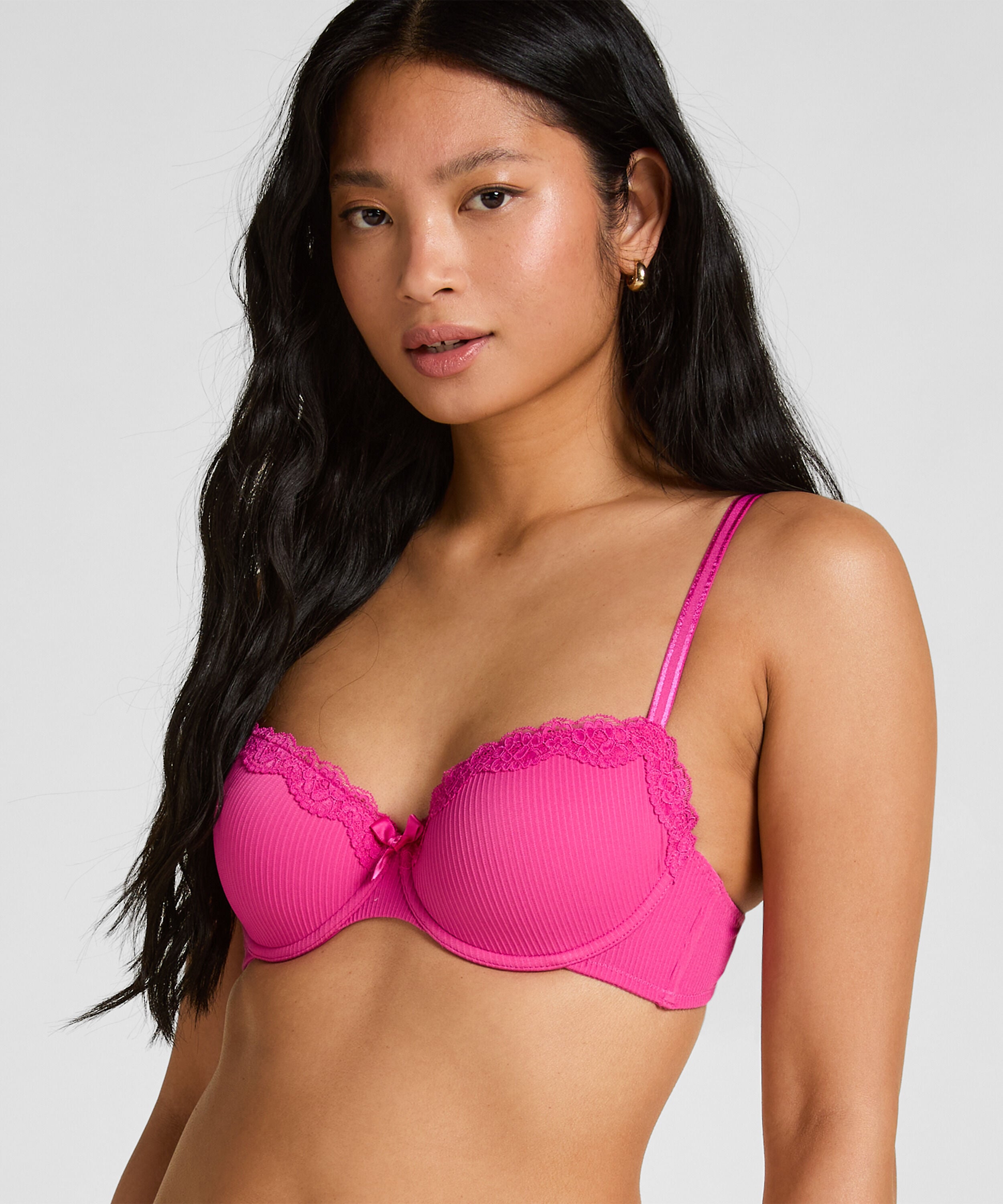 Lola Padded Underwired Bra, Pink Lola Padded Underwired Bra, Pink