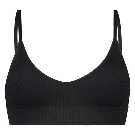 Seamless bralette, Black
