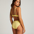 Scallop Non-Padded Underwired Bikini Top, Yellow