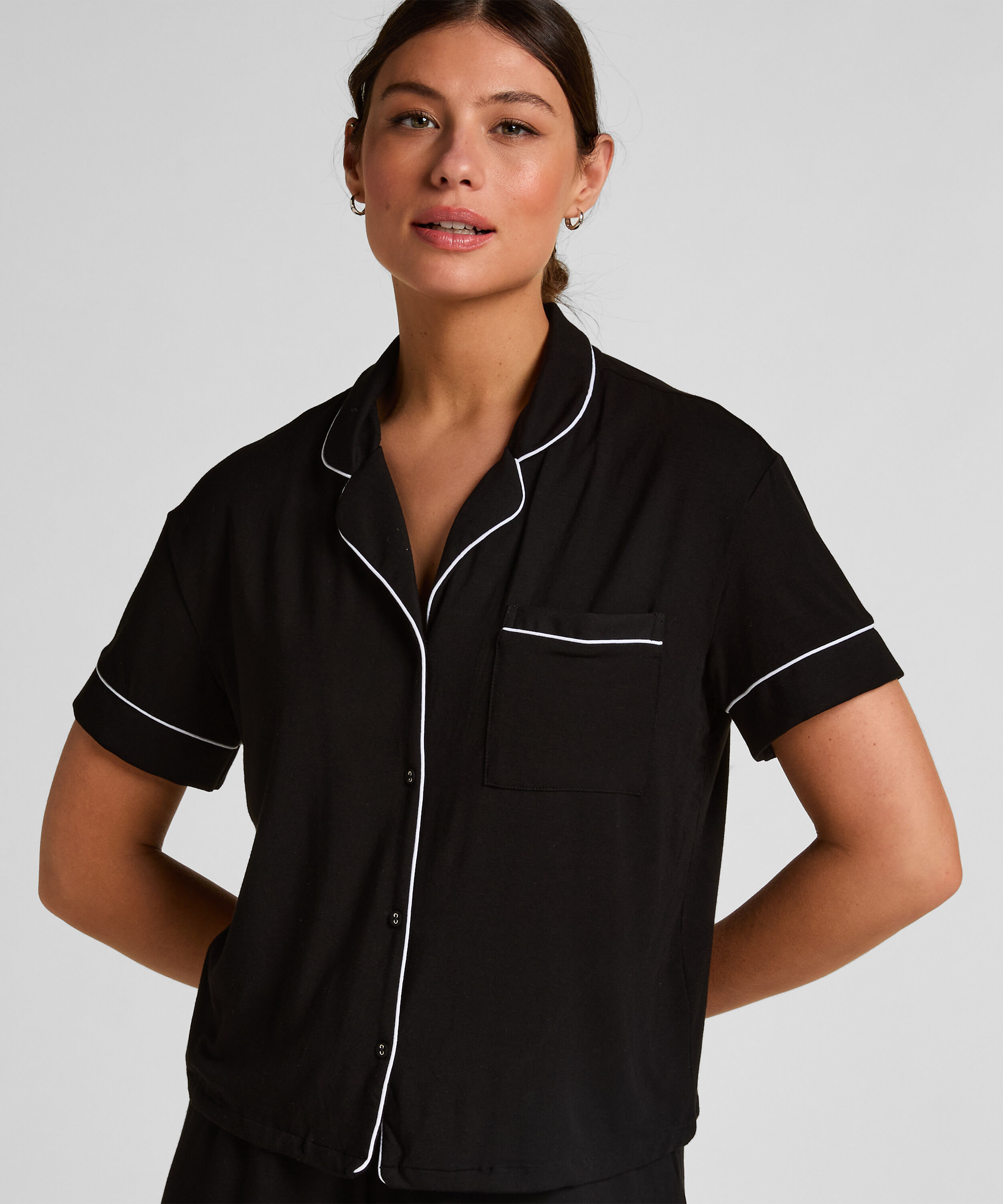 Pyjama Set Jersey Essential , Black Pyjama Set Jersey Essential , Black
