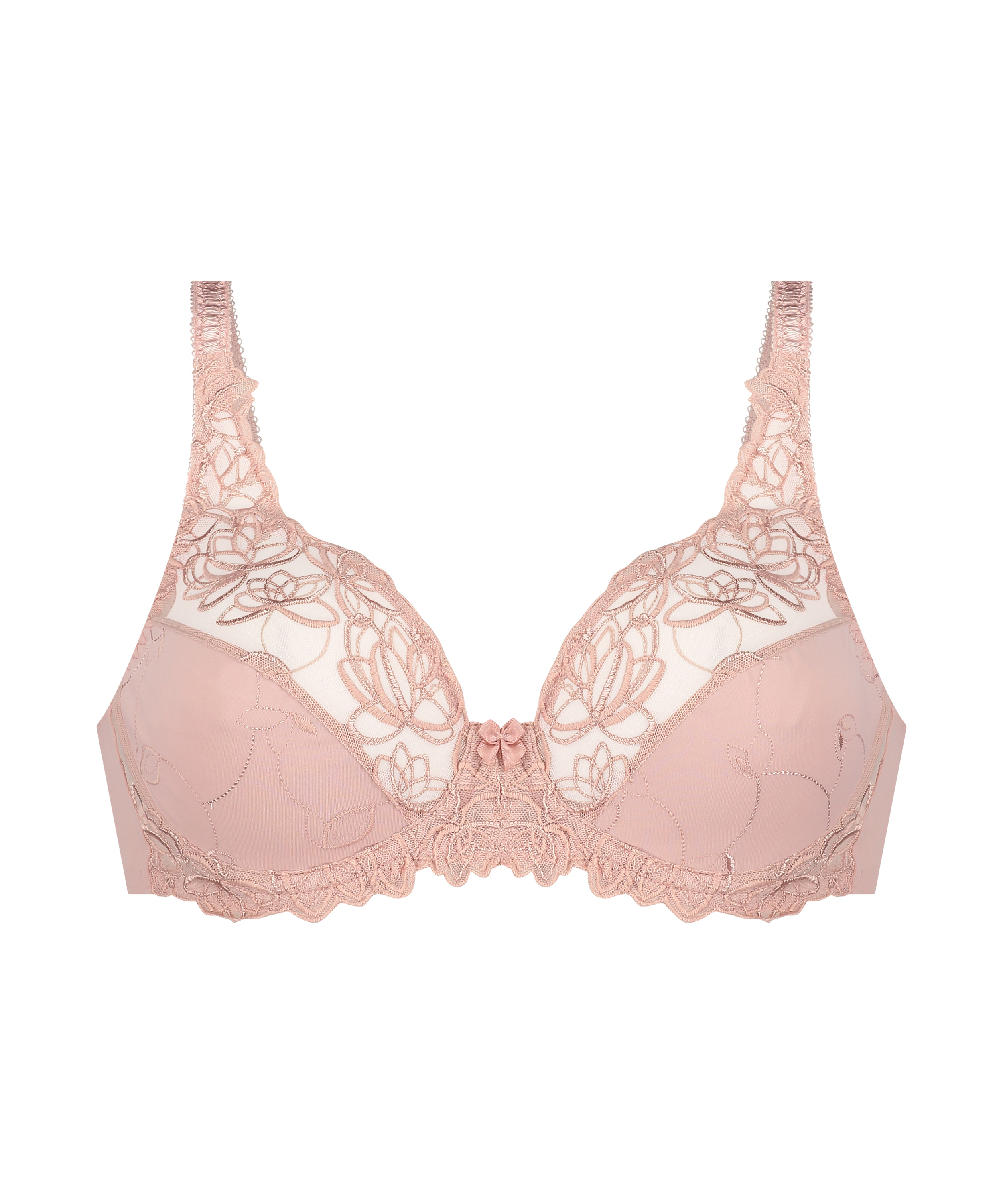 Diva Non-Padded Underwired Bra, Pink, main