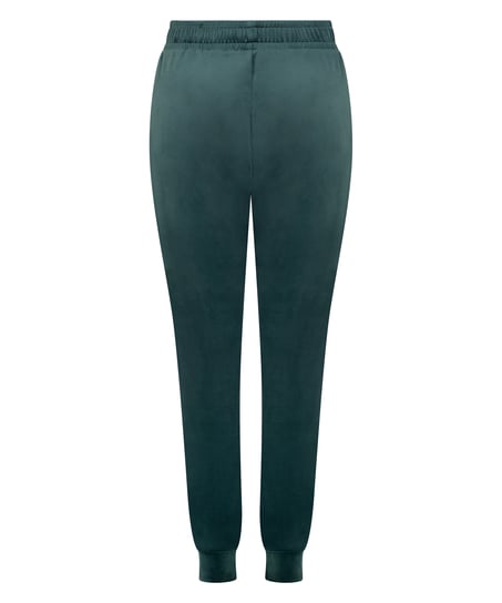 Velours Jogging Pants, Green