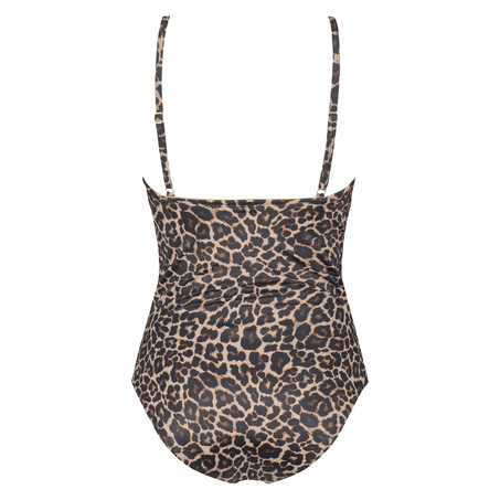 Leopard swimsuit, Beige