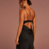 Lora Slip Dress, Black