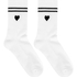 Cotton Crew Socks, White