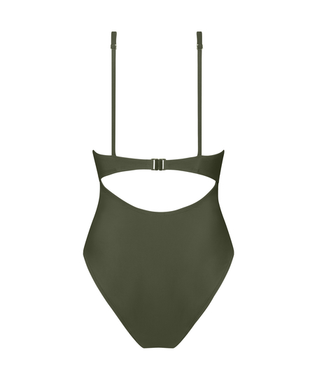 Luxe Shaping Swimsuit, Green