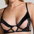 Nisha Non-Padded Underwired Longline Bra, Black