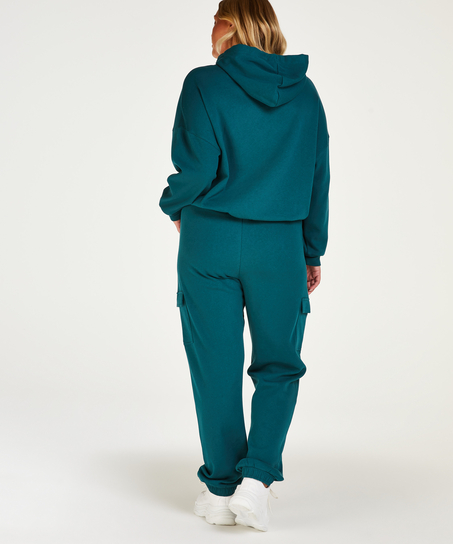 Longsleeved Hoodie, Blue