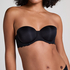 Angie Padded Underwired Strapless Bra, Black